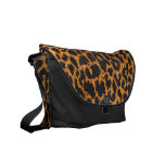 Leopard Print  Rickshaw Messenger Bag