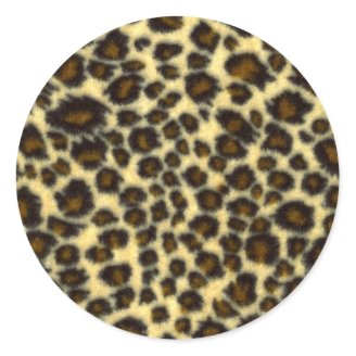 Dirty Adult Funny Stickers on Leopard Print Round Stickers Zazzle ...