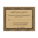 Leopard print RSVP Postcard