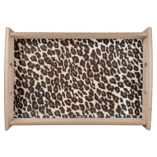Leopard Print Serving Tray Zazzle
