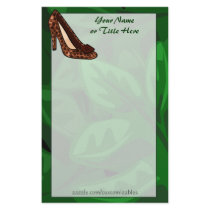 Leopard Print Shoe Stationery