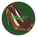 Leopard-Print Shoes Stickers
