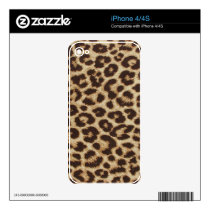 Leopard Print Skin Iphone 4 Skin