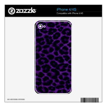 Leopard Print Skin iPhone 4S Decals