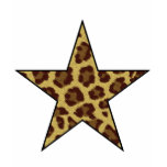 leopard print star tshirt