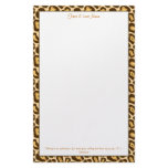 Leopard Print Stationery