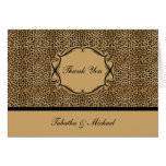 Leopard Print Thank You Card