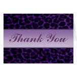 Leopard Print Thank You Card