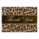 Leopard Print Thank You Card