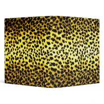 Leopard Print Wallpaper 3 Ring Binders