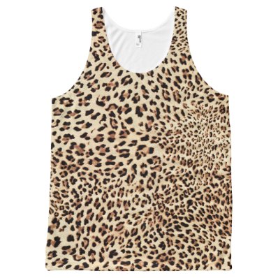 leopard print wild cool All-Over print tank top