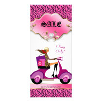 Leopard Rack Card Scooter Woman Shopping Bags