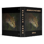 Leopard safari binders, photo book covers
