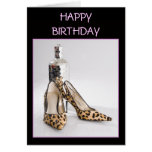 Leopard Shoe, Birthday Card