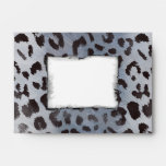 Leopard Skin in Blue Slate envelopes