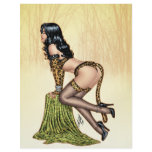 Leopard Skin Lingerie Pin-up Girl by Al Rio Flyers