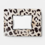 Leopard Skin Print  in Natural Ivory envelopes
