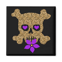 Leopard Skin Valentine Refrigerator Magnets