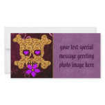 Leopard Skin Valentine Personalized Photo Card
