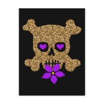Leopard Skin Valentine Postcard