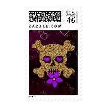 Leopard Skin Valentine Stamp