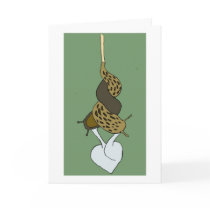 Leopard Slug Love Greeting Card