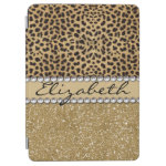 Leopard Spot Gold Glitter Rhinestone PHOTO PRINT iPad Air Cover Leopard Spot Gold Glitter Rhinestone PHOTO PRINT iPad Air Cover