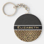 Leopard Spot Rhinestone Diamonds Monogram PHOTO Key Chains Leopard Spot Rhinestone Diamonds Monogram PHOTO Key Chains