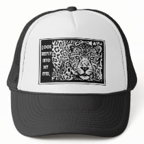 LEOPARD STARE - LOOK INTO MY EYES hats