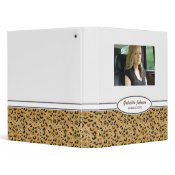 Leopard Trimmed Avery Signature Binder