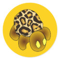 Leopard Turtle Sticker by turtle53322 Leopard Turtle Sticker
