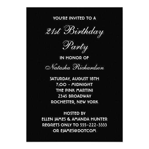 Leopard Womans Any Number Birthday Party Personalized Announcement