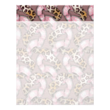 Leopards 'n Lace - intense pink - Customized Letterhead