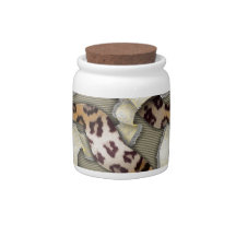 Leopards 'n Lace - ivory Candy Dish