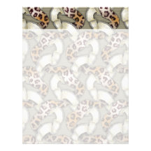 Leopards 'n Lace - ivory Custom Letterhead