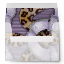 Leopards 'n Lace - purple - Envelope