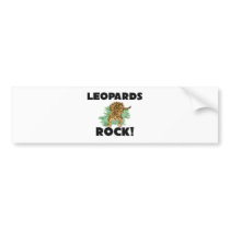 Leopards Rock bumper stickers by AnimalShirts Leopards Rock bumper stickers