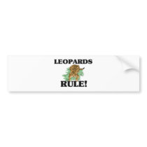 LEOPARDS Rule! bumper stickers by AnimalShirts LEOPARDS Rule! bumper stickers