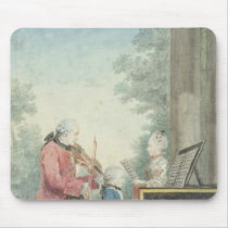 Leopold Mozart  and his Children Wolfgang Mouse Pad