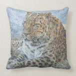 lepord looking throw pillow