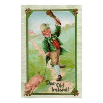 Leprechaun and Pig posters