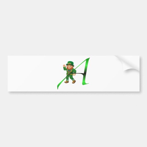 Leprechaun Atheist "A" apparel and gifts Bumper Stickers