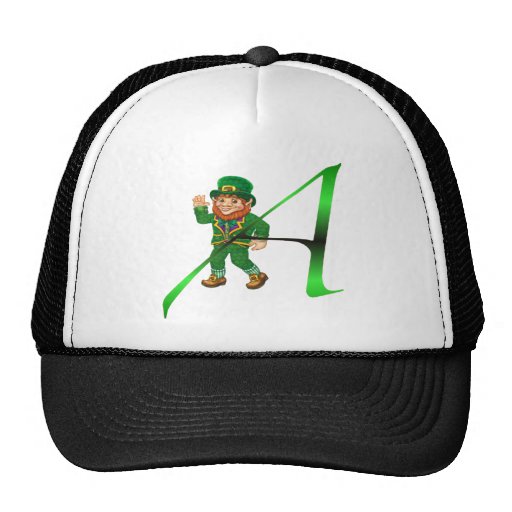 Leprechaun Atheist "A" apparel and gifts Trucker Hat