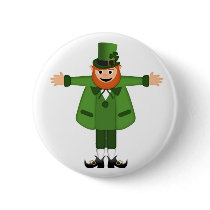 Leprechaun Pinback Buttons