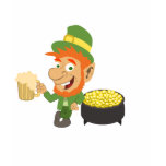 Leprechaun by Pot of Gold T Shirt