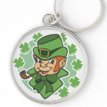 Leprechaun Cartoon St. Patrick's Day keychains
