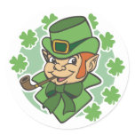 Leprechaun Cartoon St. Patrick's Day stickers