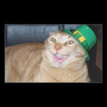 Leprechaun Cat Sticker stickers