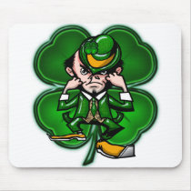 Leprechaun Clover Mousepad