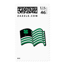 Leprechaun Flag / Irish Flag postage by Shirtuosity Leprechaun Flag / Irish Flag postage